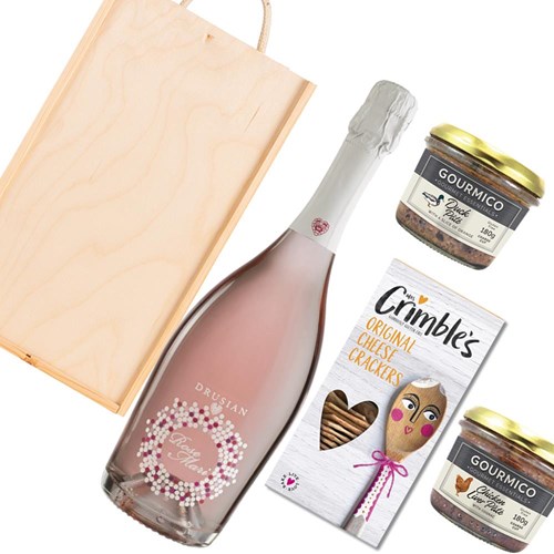 Drusian Spumante Rose Mari And Pate Gift Box